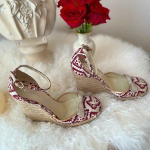 EUC Vintage Miu Miu Aztec Print Espedrilles  Italian Sz. 38 US Sz. 8